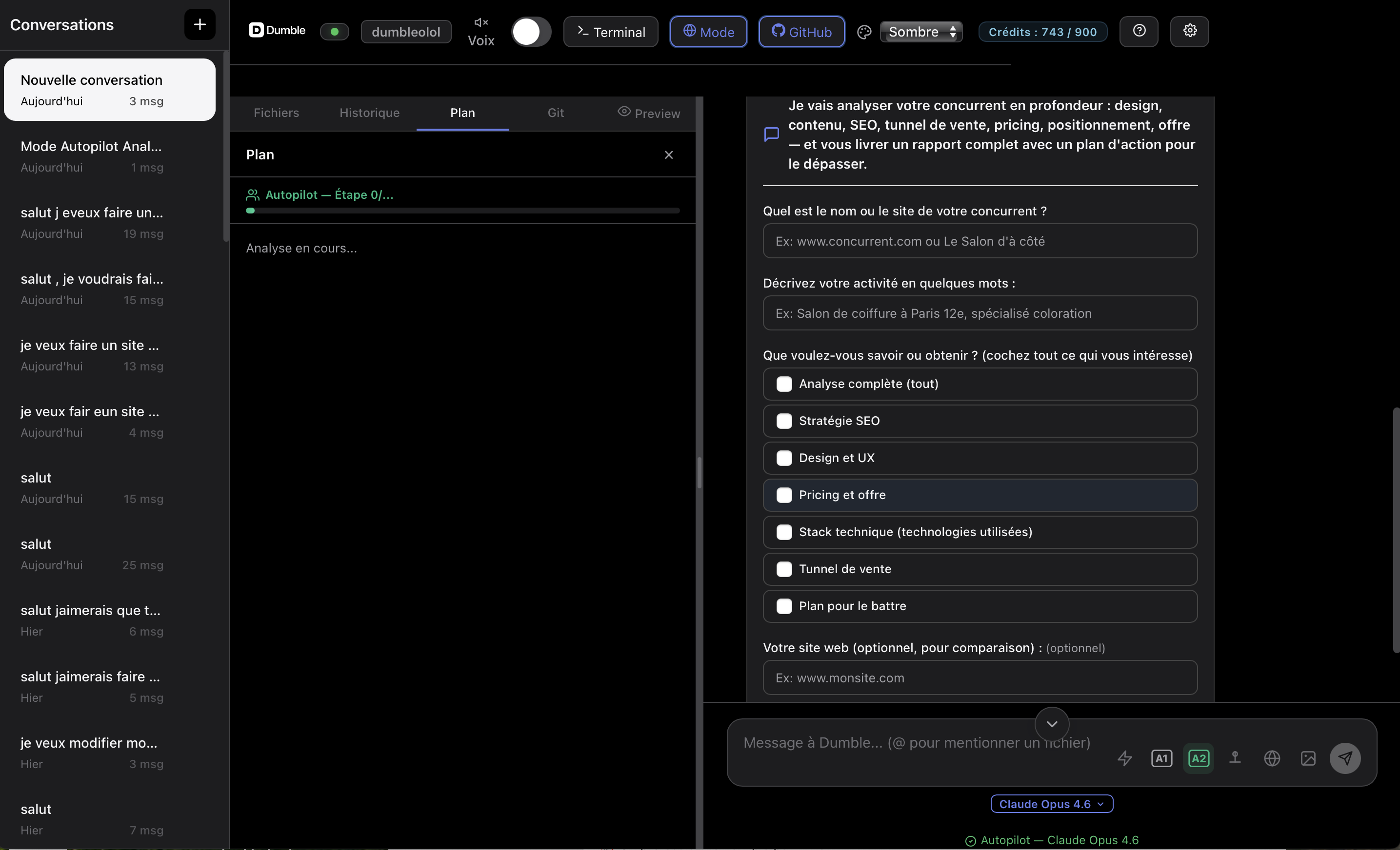 Dumble — Analyse concurrentielle