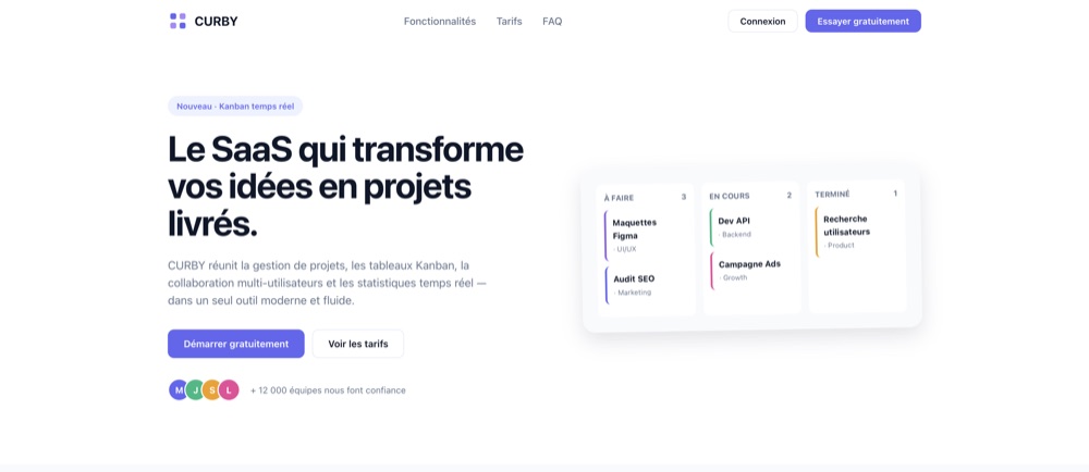 CURBY SaaS app